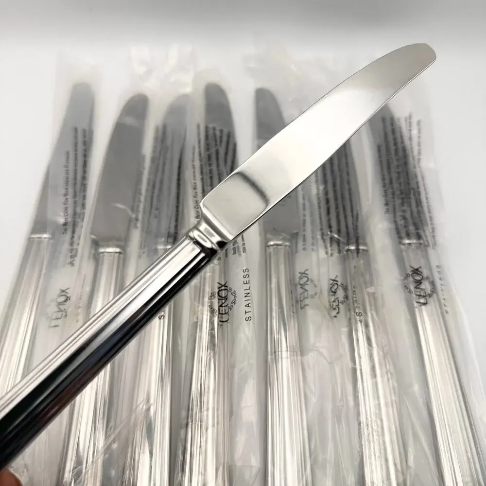 Lenox Stainless Vietnam Lanford New Dinner Knives Set Flatware Replacement 8 Set